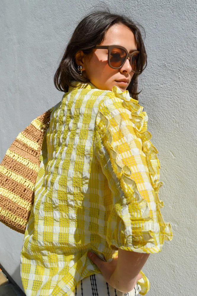 Stella Nova Lovely Yellow Checked Shirt
