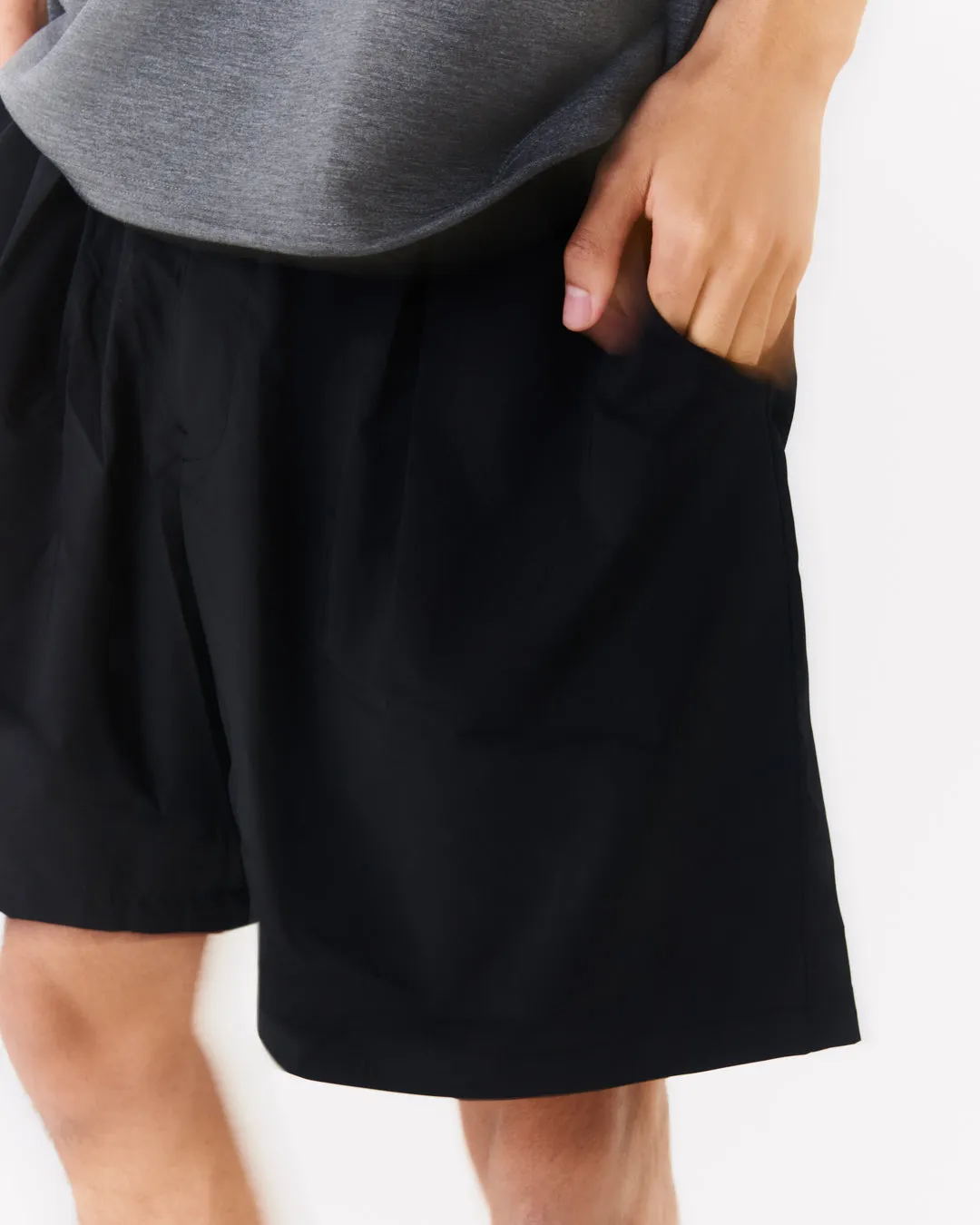 Stretch Nylon Easy SHORTS BLACK