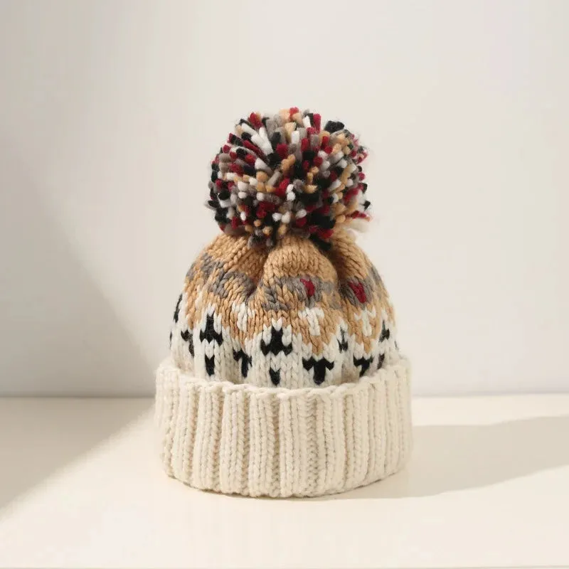 TAMARA Cozy Snowflake Pom Beanie