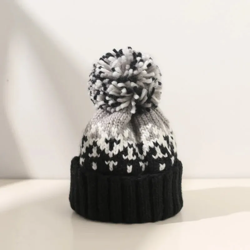 TAMARA Cozy Snowflake Pom Beanie