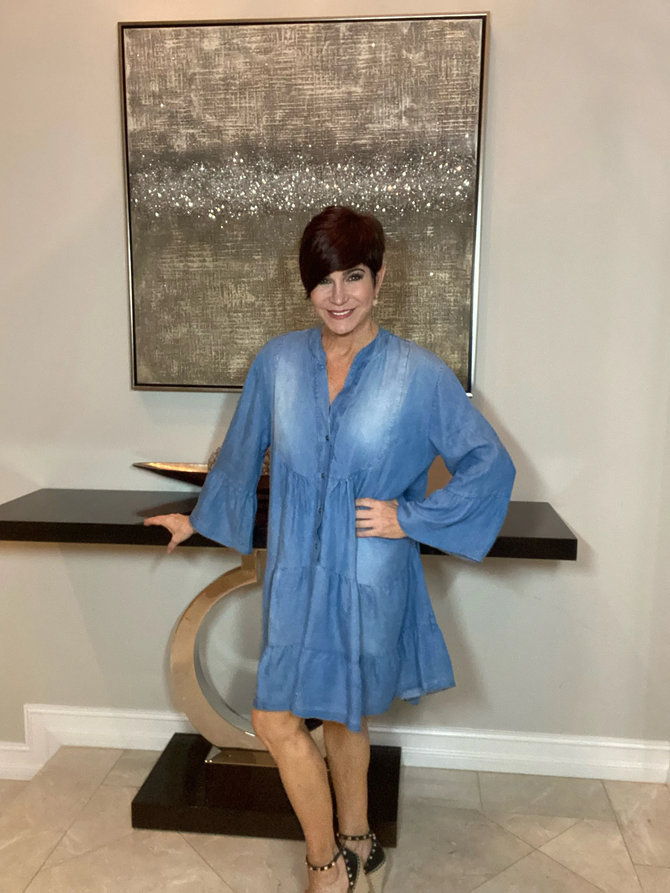 Tiered Tencel Dress