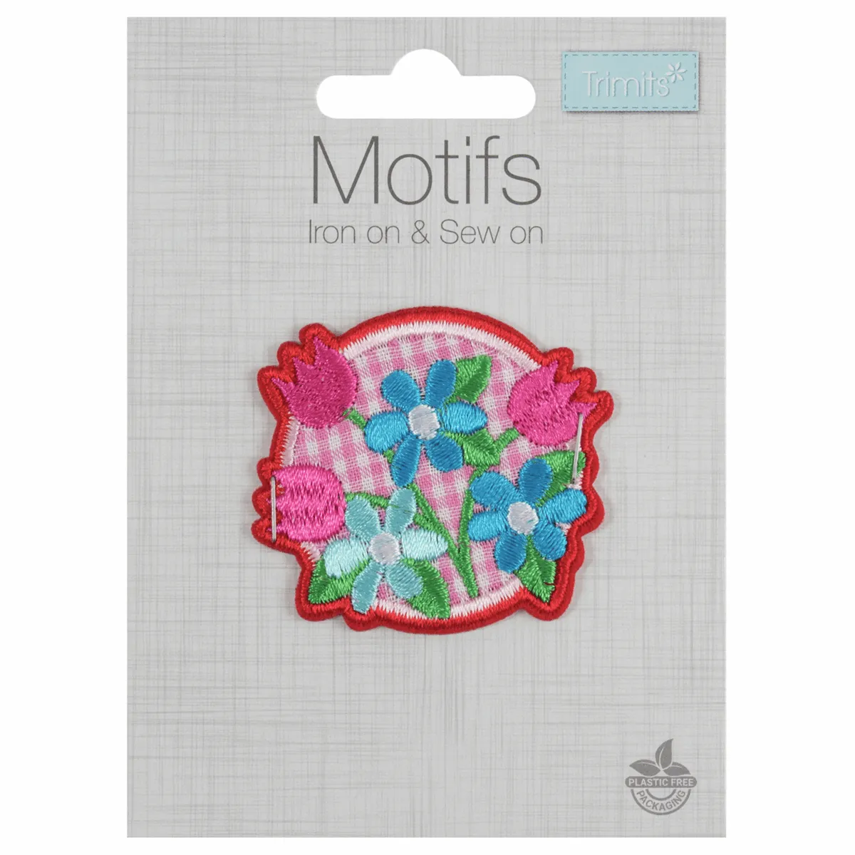 Trimits Iron-On/Sew On Motif Patch - Floral