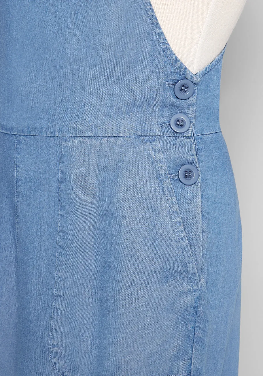 Utility Shortall Chambray Blue